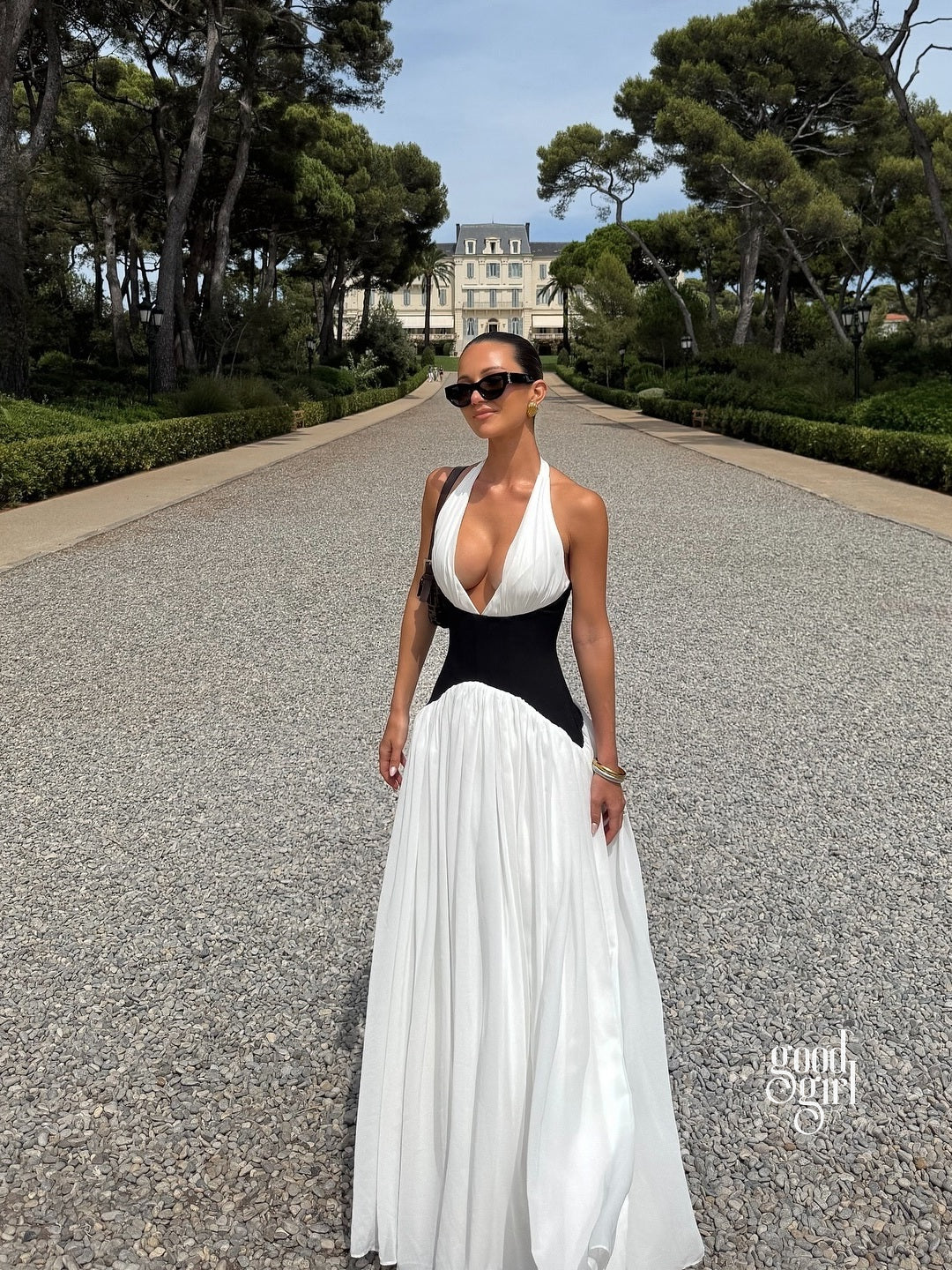 Kambri Halter Cut-Out Maxi Dress