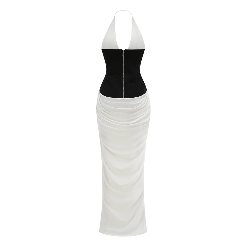 Kambri Halter Cut-Out Maxi Dress
