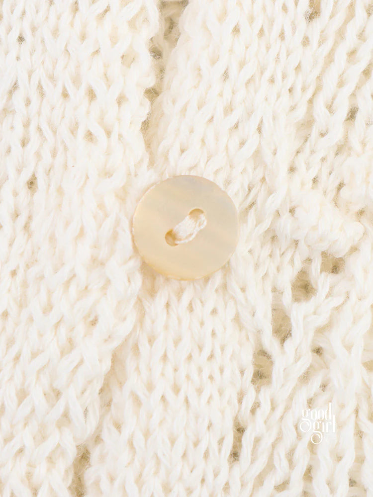 Kambri Knitted Button-Up Top