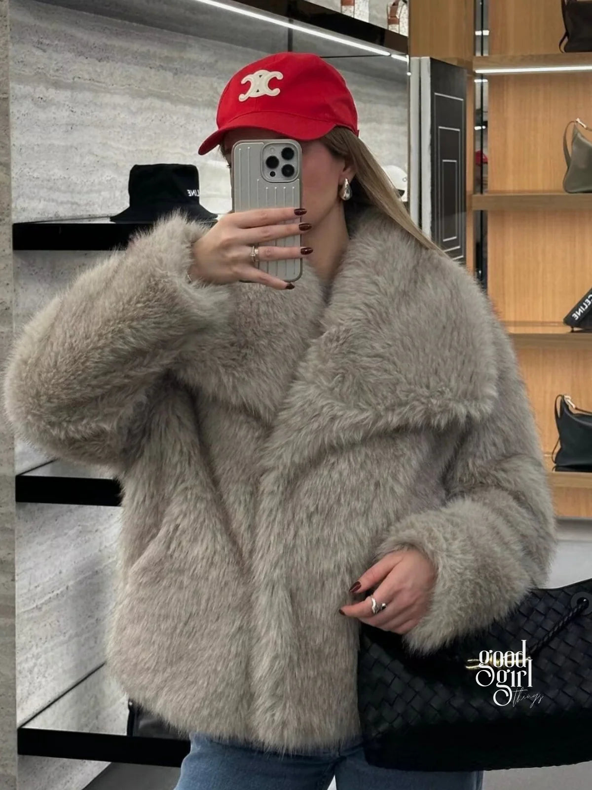 Karra Faux Fur Lapel Jacket