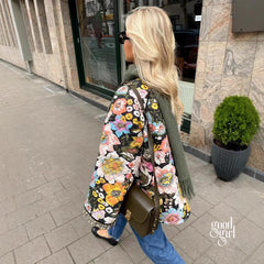 Kaylin Botanical Flare Sleeve Coat