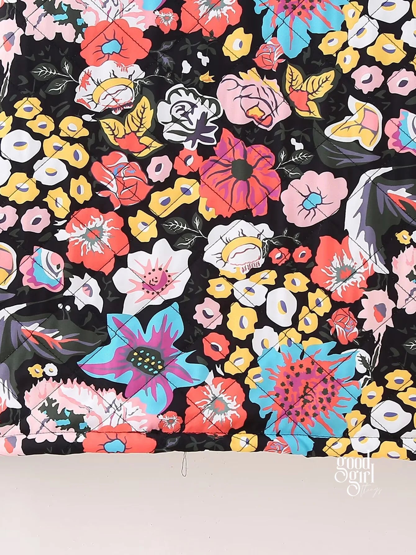 Kaylin Botanical Flare Sleeve Coat