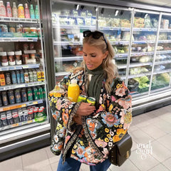 Kaylin Botanical Flare Sleeve Coat