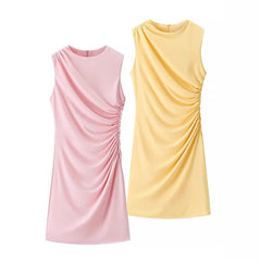 Kendalynn Pleated A-Line Mini Dress