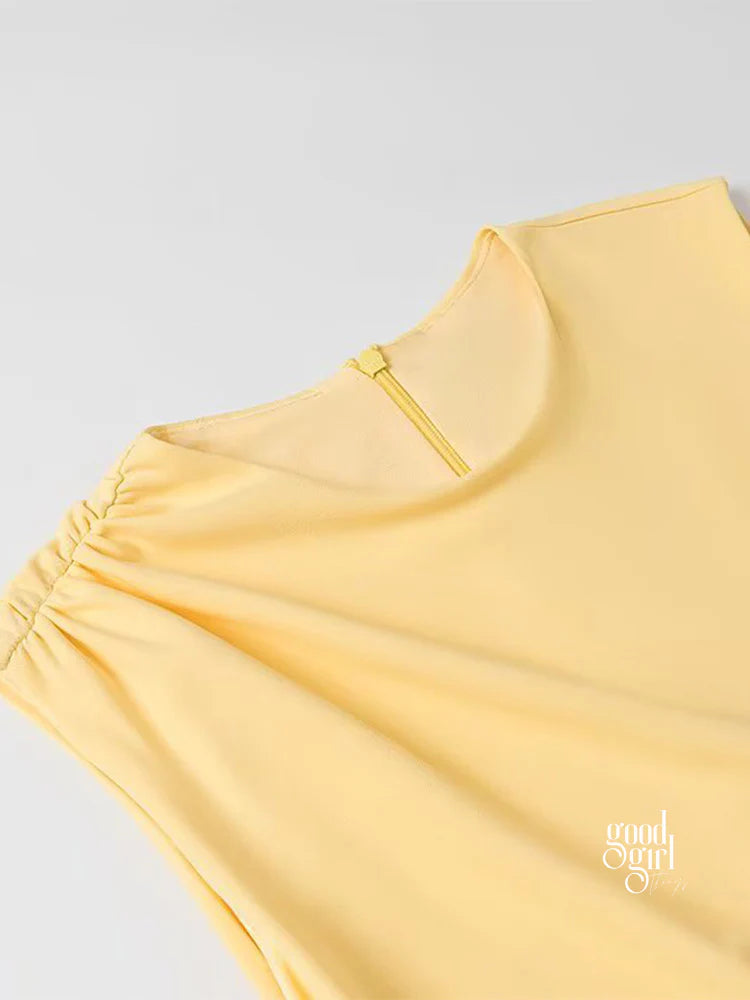 Kendalynn Pleated A-Line Mini Dress