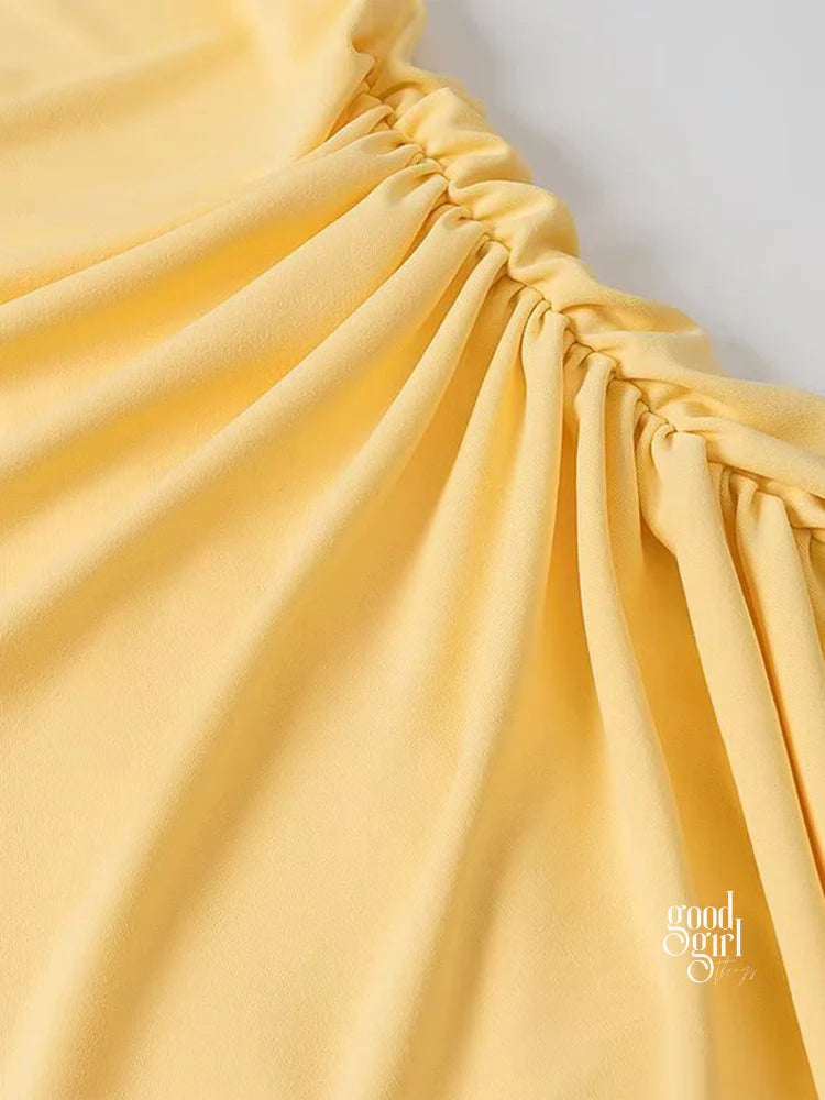 Kendalynn Pleated A-Line Mini Dress
