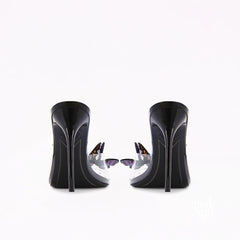 Kloey Blue Butterfly Mules