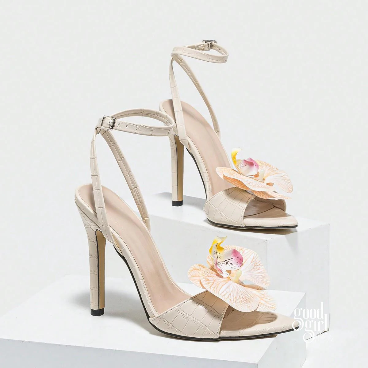 Lakota Blossom Stiletto Sandals