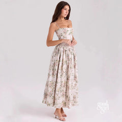 Lelani French Floral Midi Dress