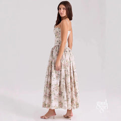 Lelani French Floral Midi Dress