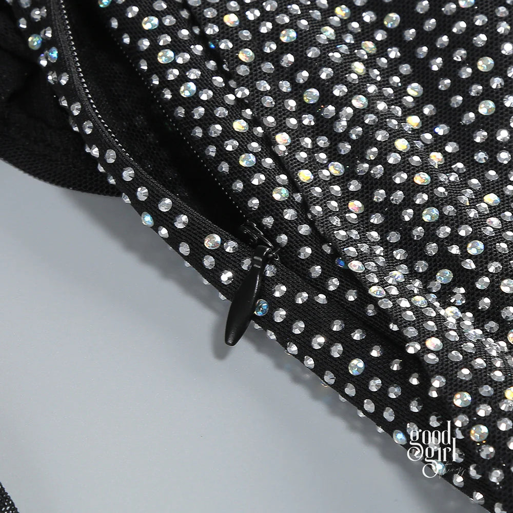 Lucienne Rhinestone Blazer Set