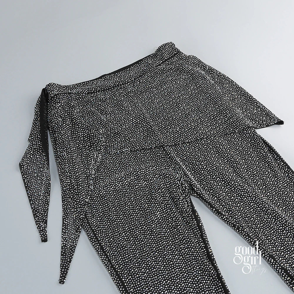 Lucienne Rhinestone Blazer Set