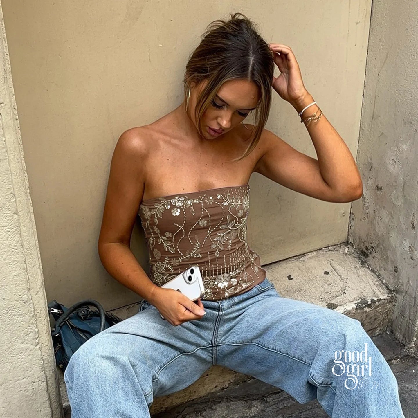 Lynn Sequin Tube Top