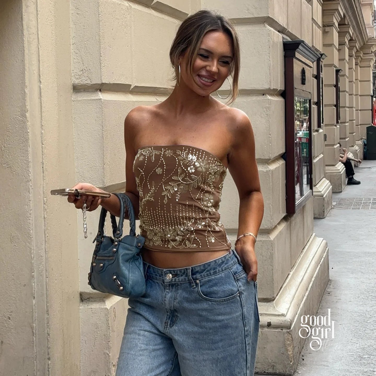 Lynn Sequin Tube Top