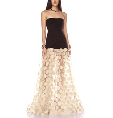 Madysen Strapless Mesh Maxi Dress