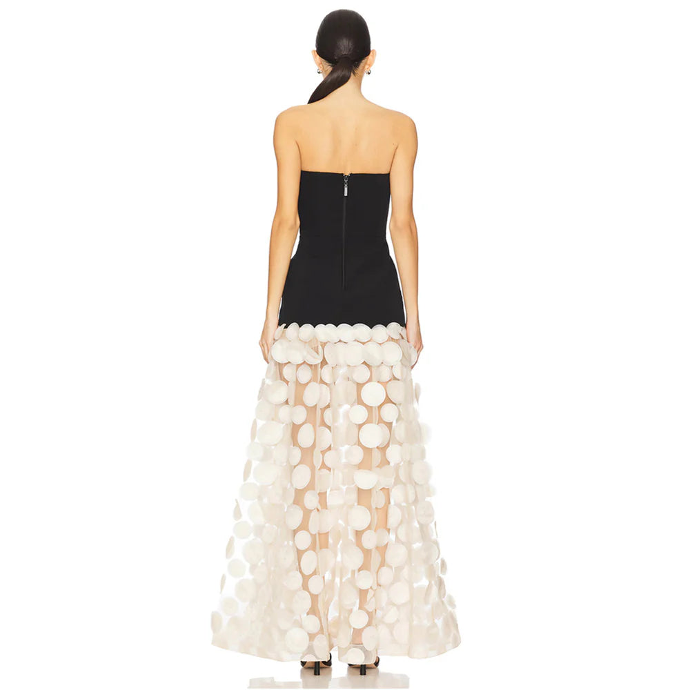 Madysen Strapless Mesh Maxi Dress