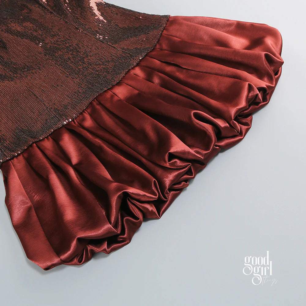 Maebel Strapless Sequin Mini Dress