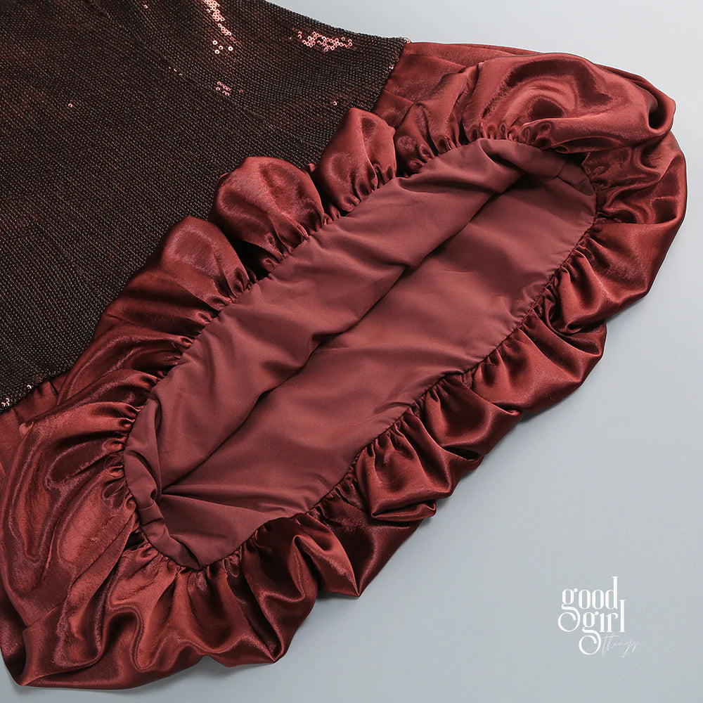 Maebel Strapless Sequin Mini Dress