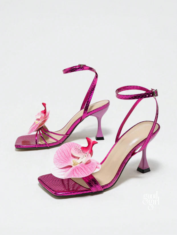 Malana Floral Strap Heels