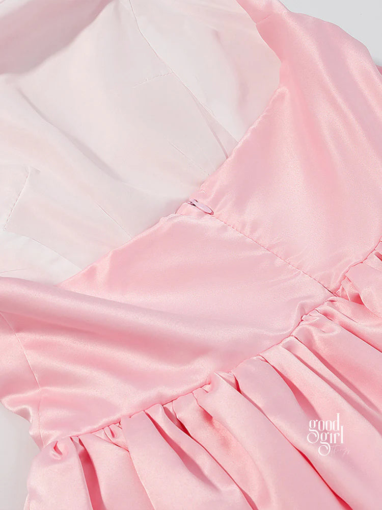Mecca Bow Halter Mini Dress