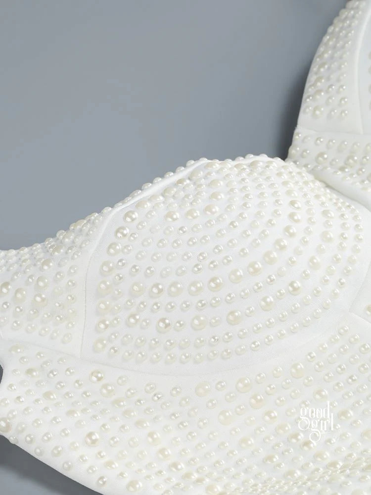 Melanie Embellished Cut-Out Mini Dress