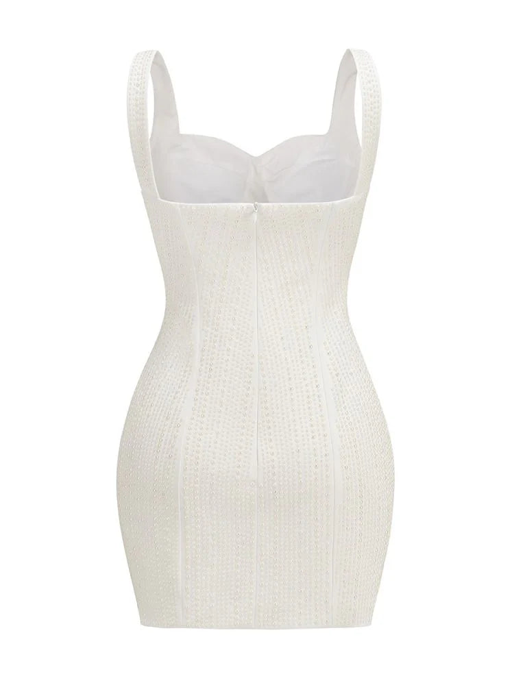 Melanie Embellished Cut-Out Mini Dress