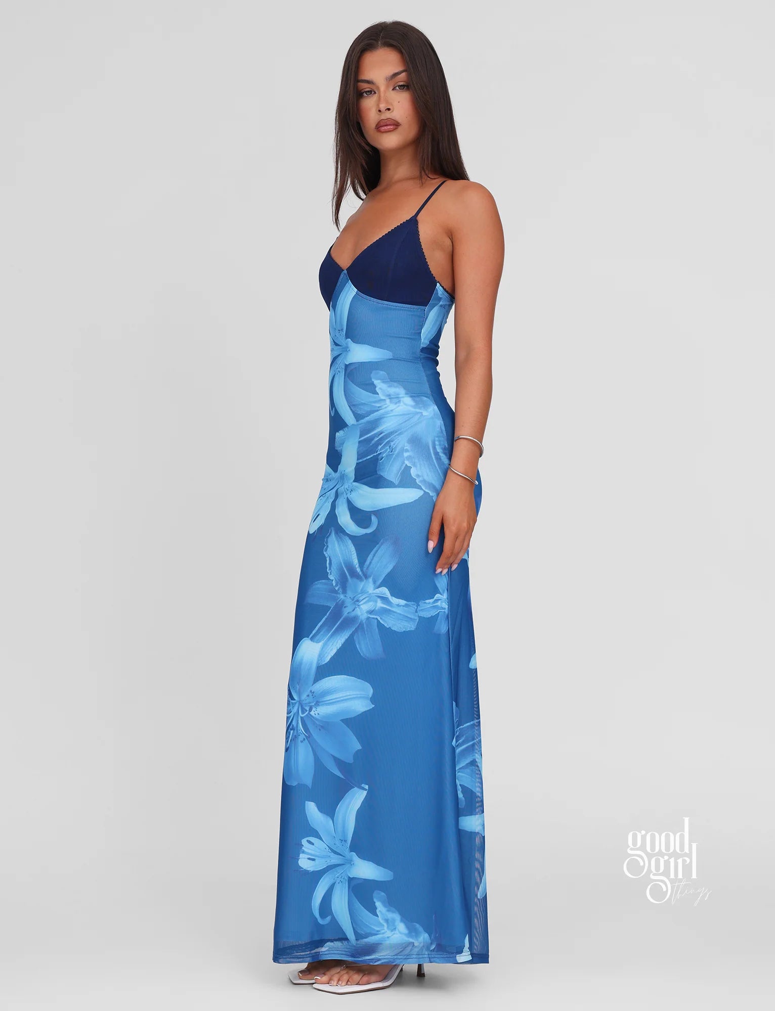 Misa Romantic Floral Maxi Dress