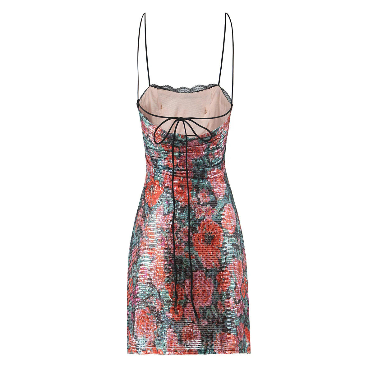 Monserrat Sequin Strap Mini Dress