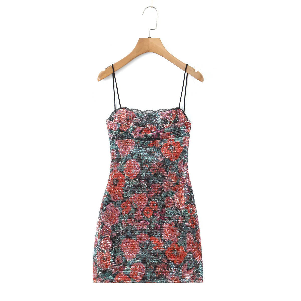 Monserrat Sequin Strap Mini Dress