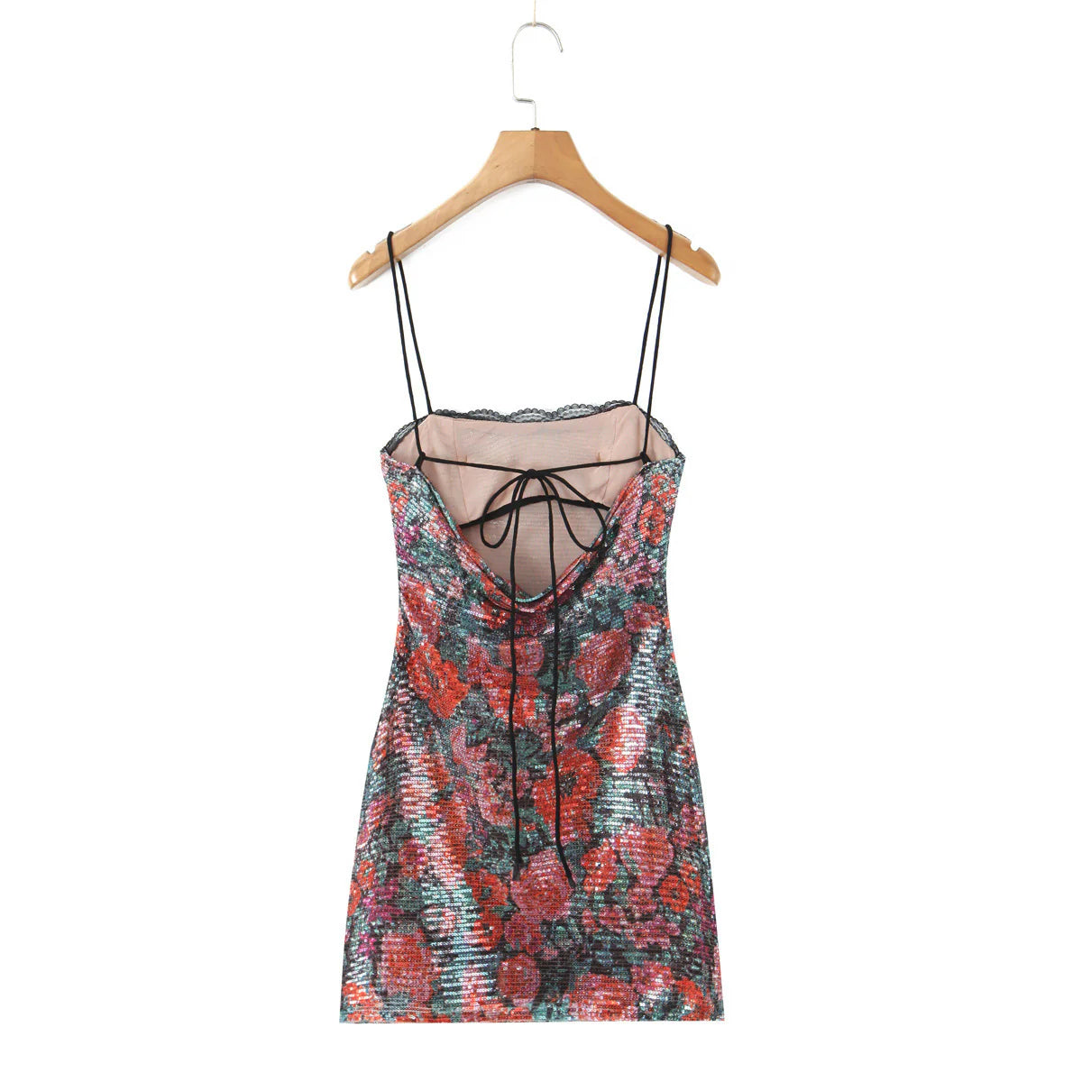 Monserrat Sequin Strap Mini Dress