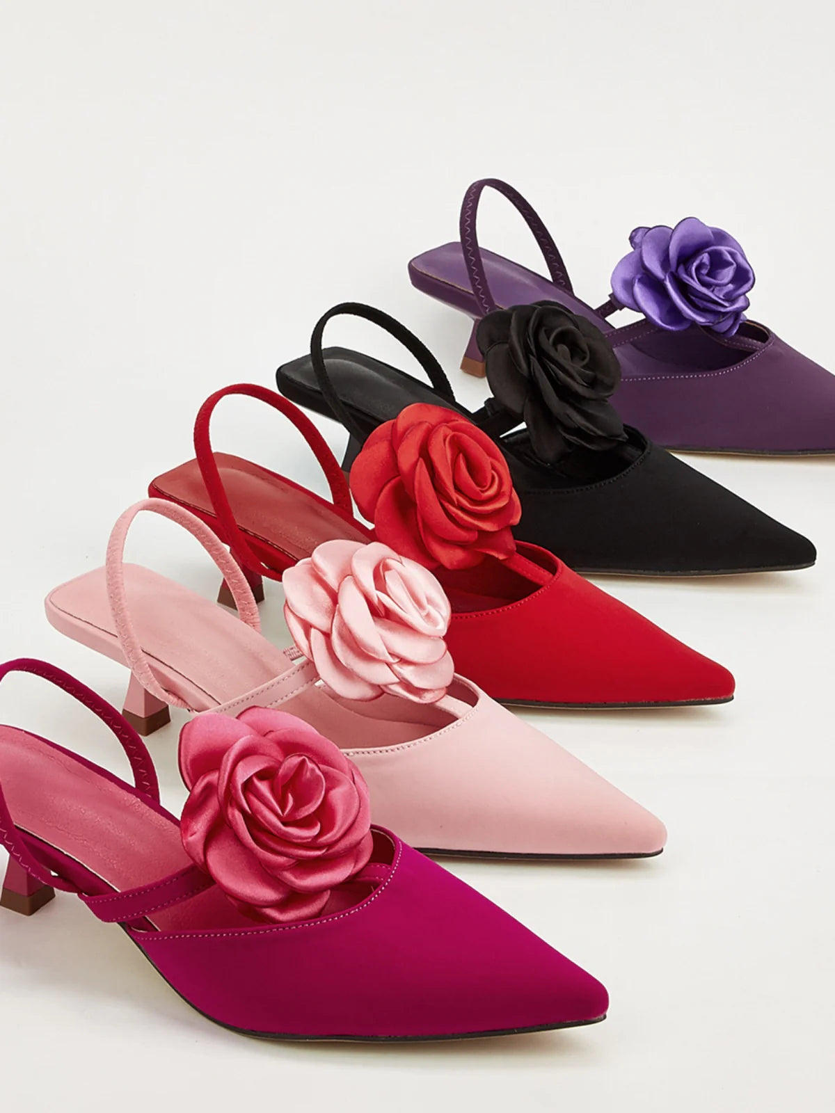 Navia Satin Stiletto Mules