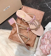 Nehemiah Sparkling Bow Sandals