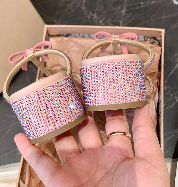 Nehemiah Sparkling Bow Sandals