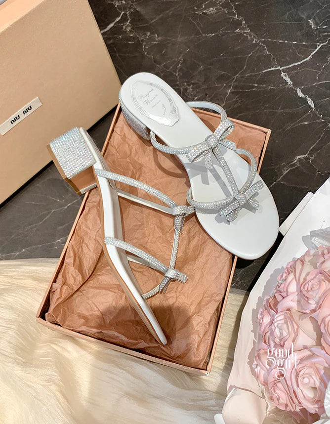 Nehemiah Sparkling Bow Sandals