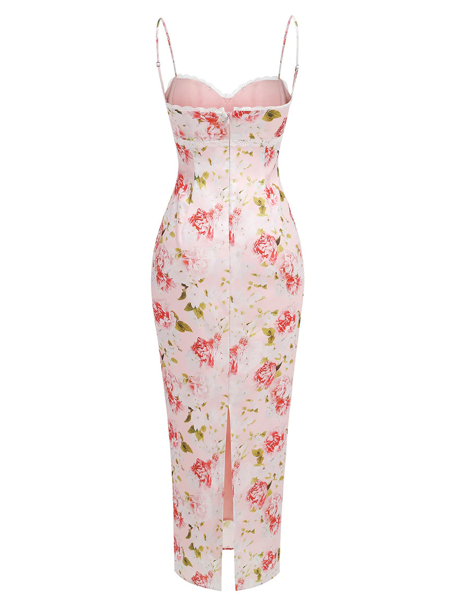 Neila Printed Strapless Maxi Dress