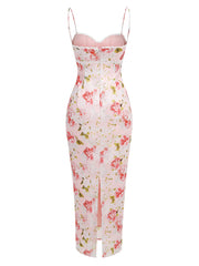 Neila Printed Strapless Maxi Dress