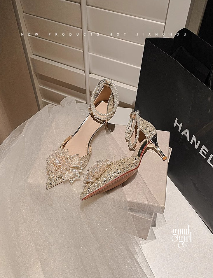 Peyton Glitter Pearl Pumps