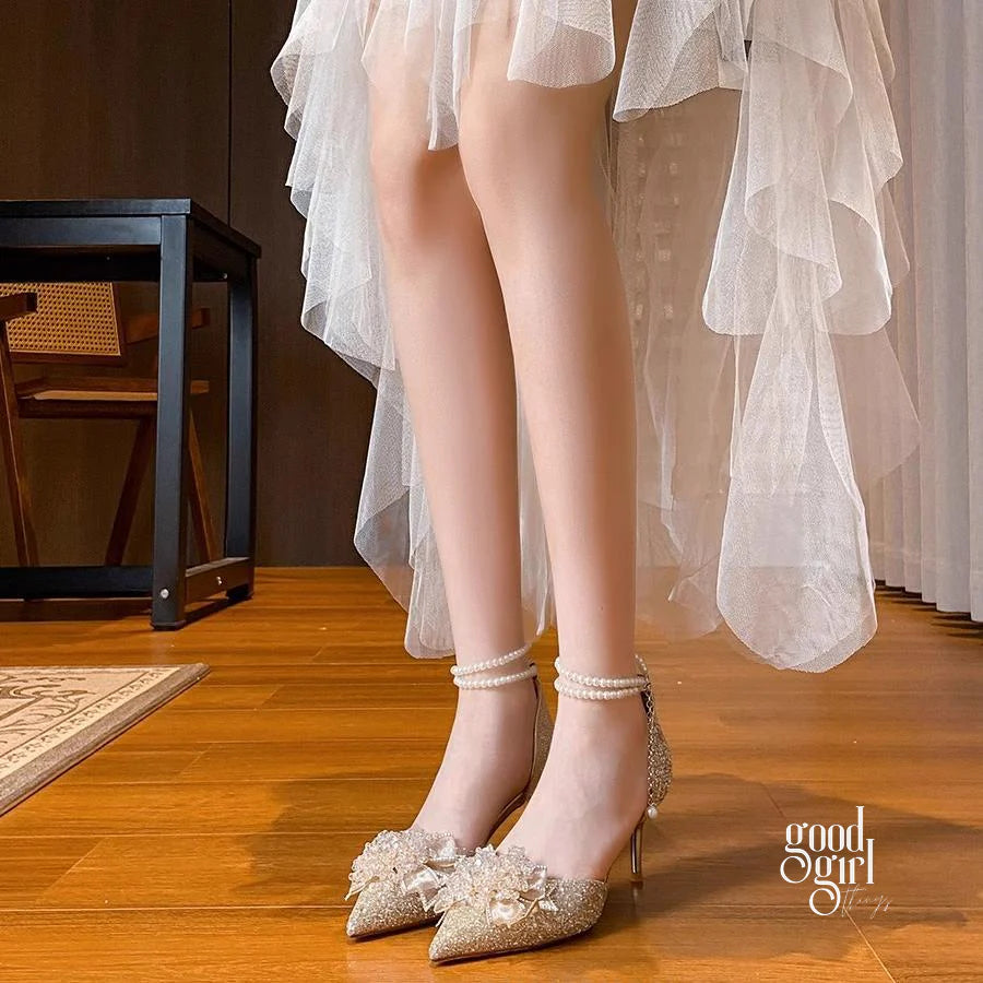 Peyton Glitter Pearl Pumps