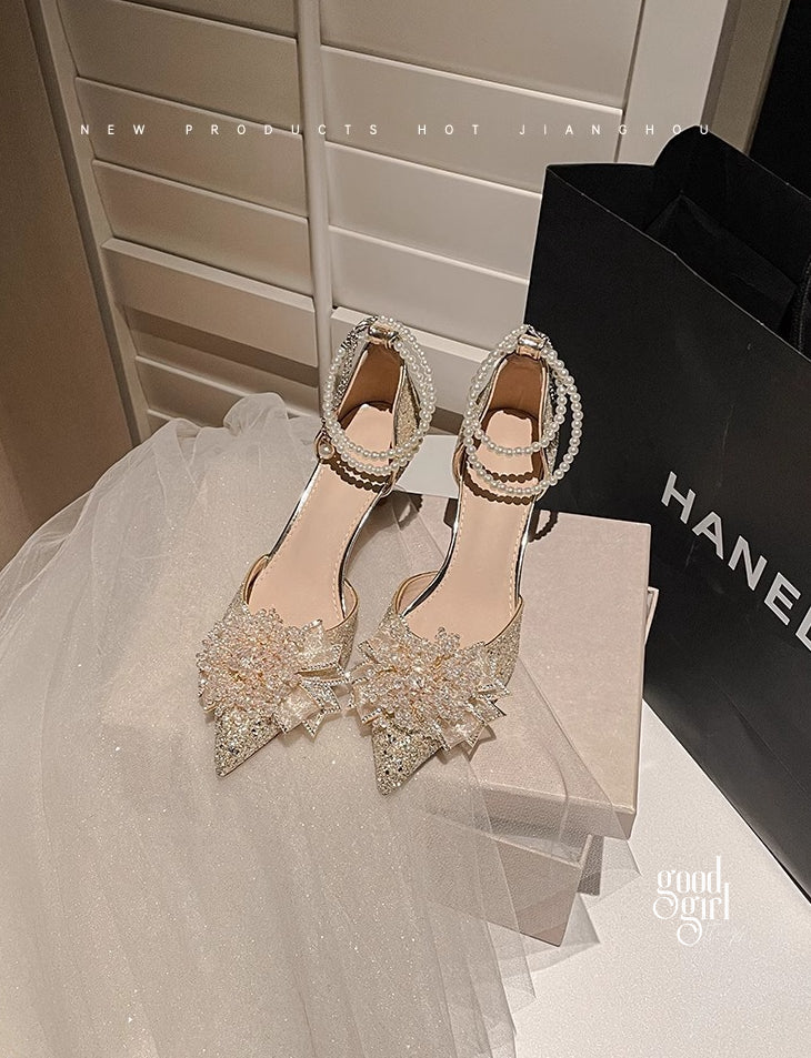 Peyton Glitter Pearl Pumps