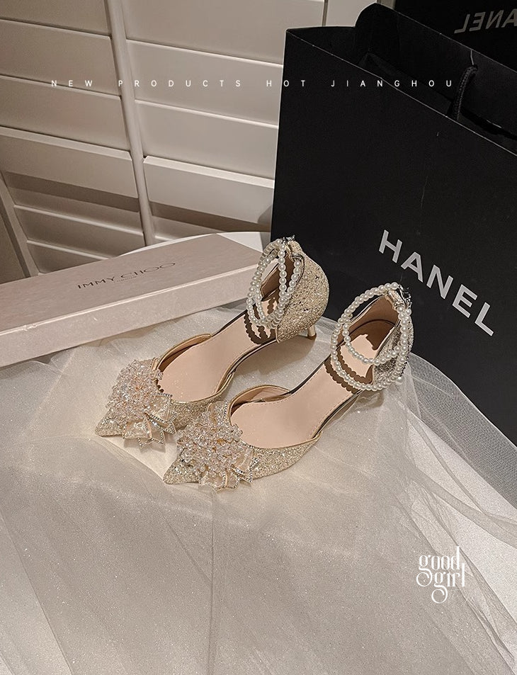 Peyton Glitter Pearl Pumps