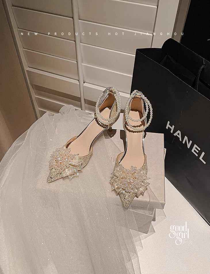 Peyton Glitter Pearl Pumps