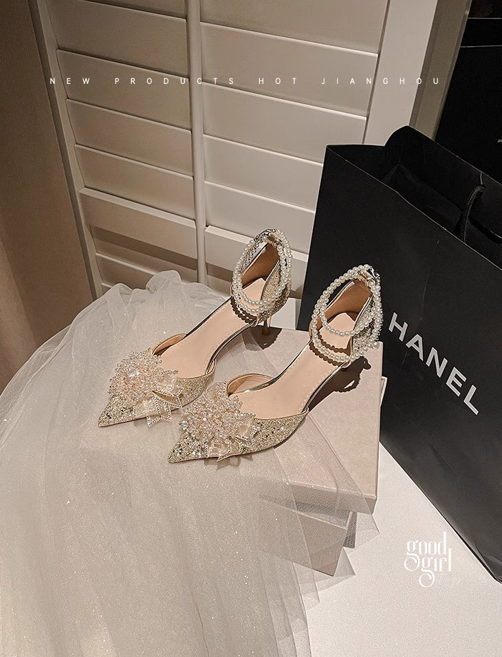 Peyton Glitter Pearl Pumps