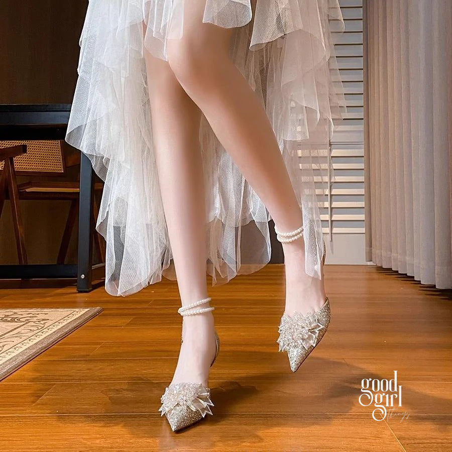 Peyton Glitter Pearl Pumps