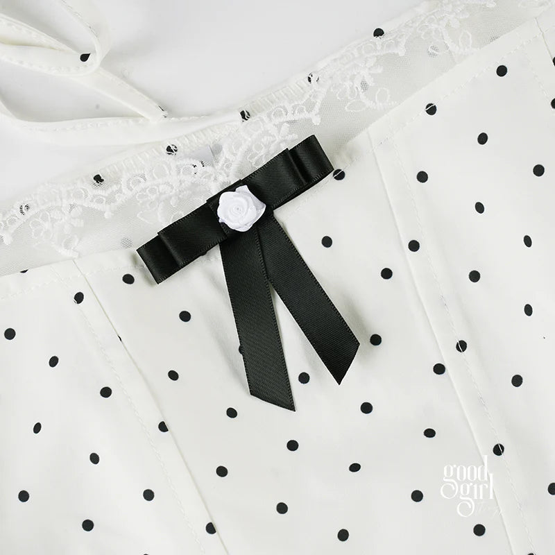 Quincy Bow Polka Dot Dress