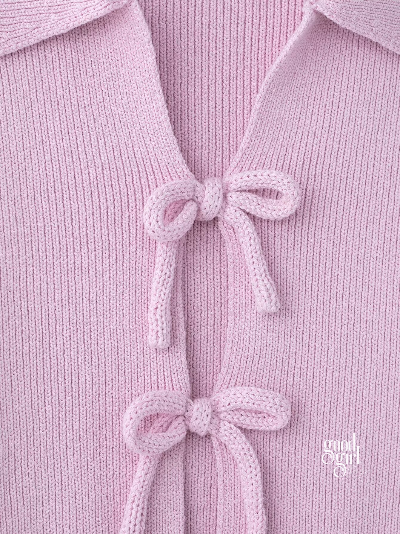 Rhys Bow-Front Knit Cardigan