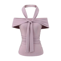 Richelle Asymmetric Halter Top