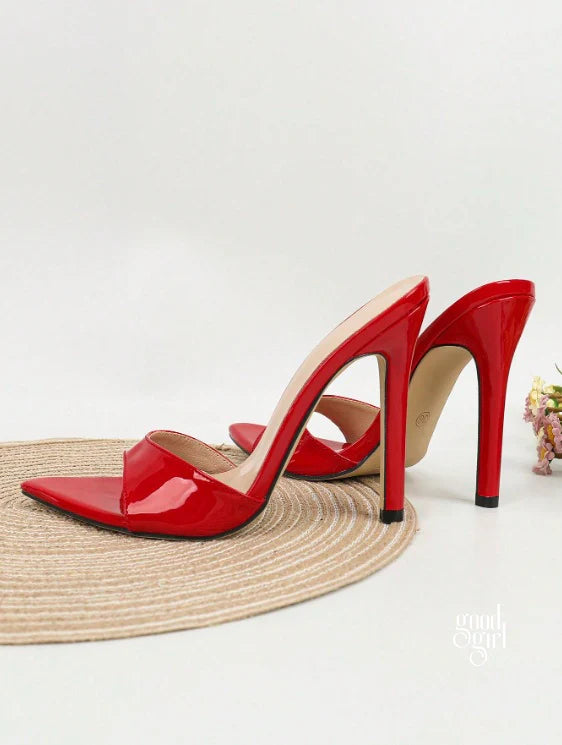 Rogue Open Toe Stiletto Heels