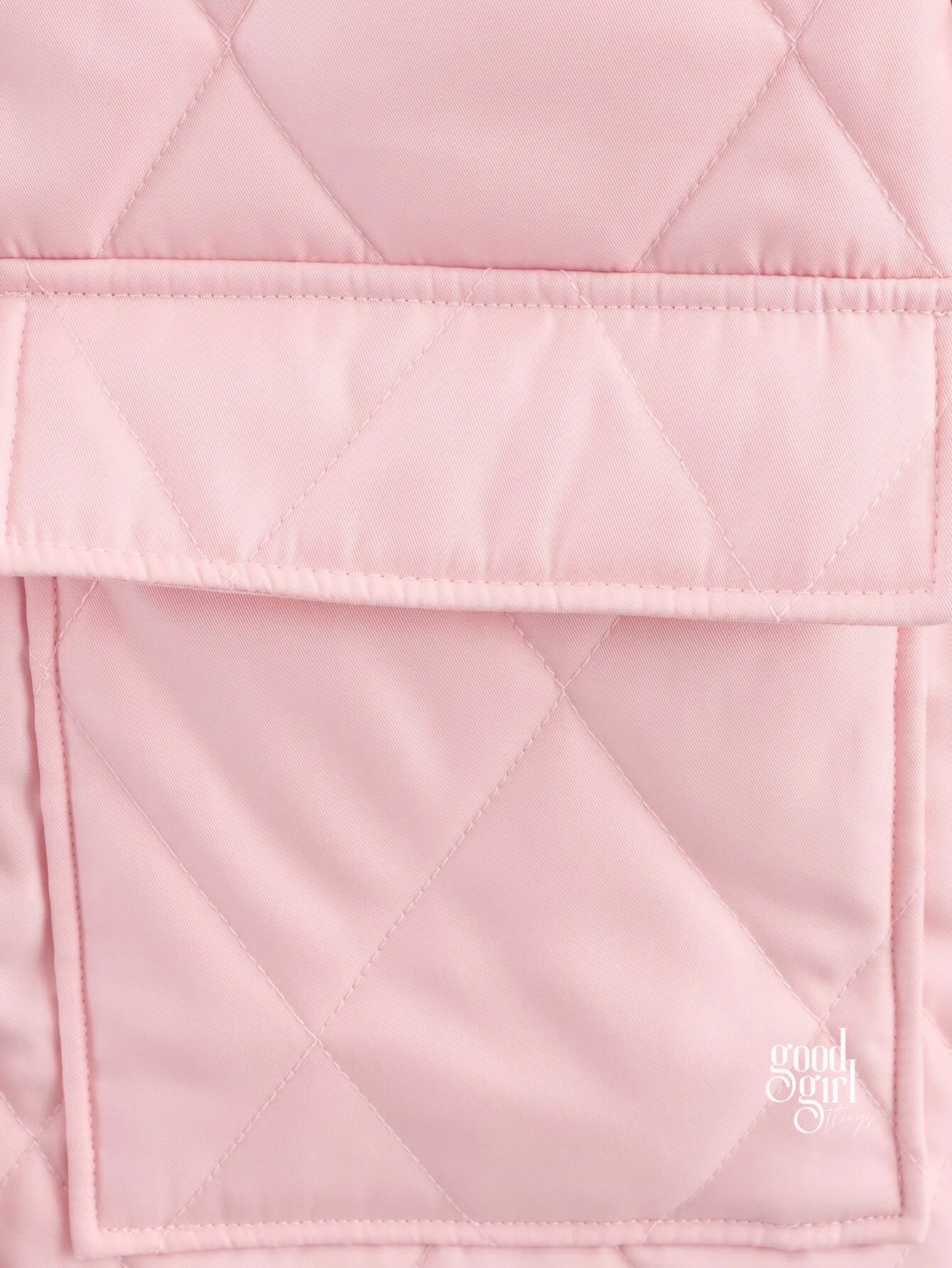 Ryder Pink Quilted Utility Jacket