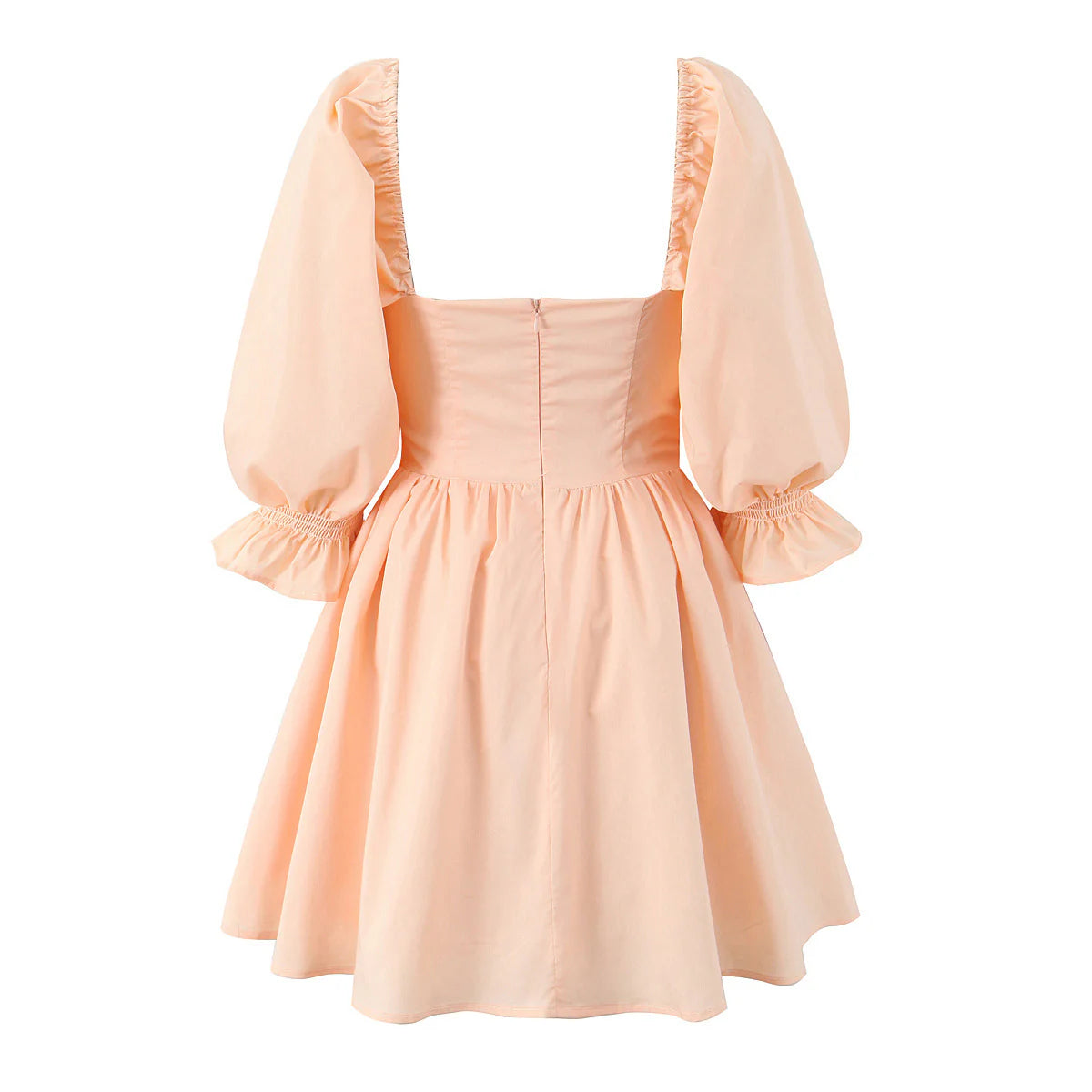 Ryver Square Neck Puff Sleeve Mini Dress