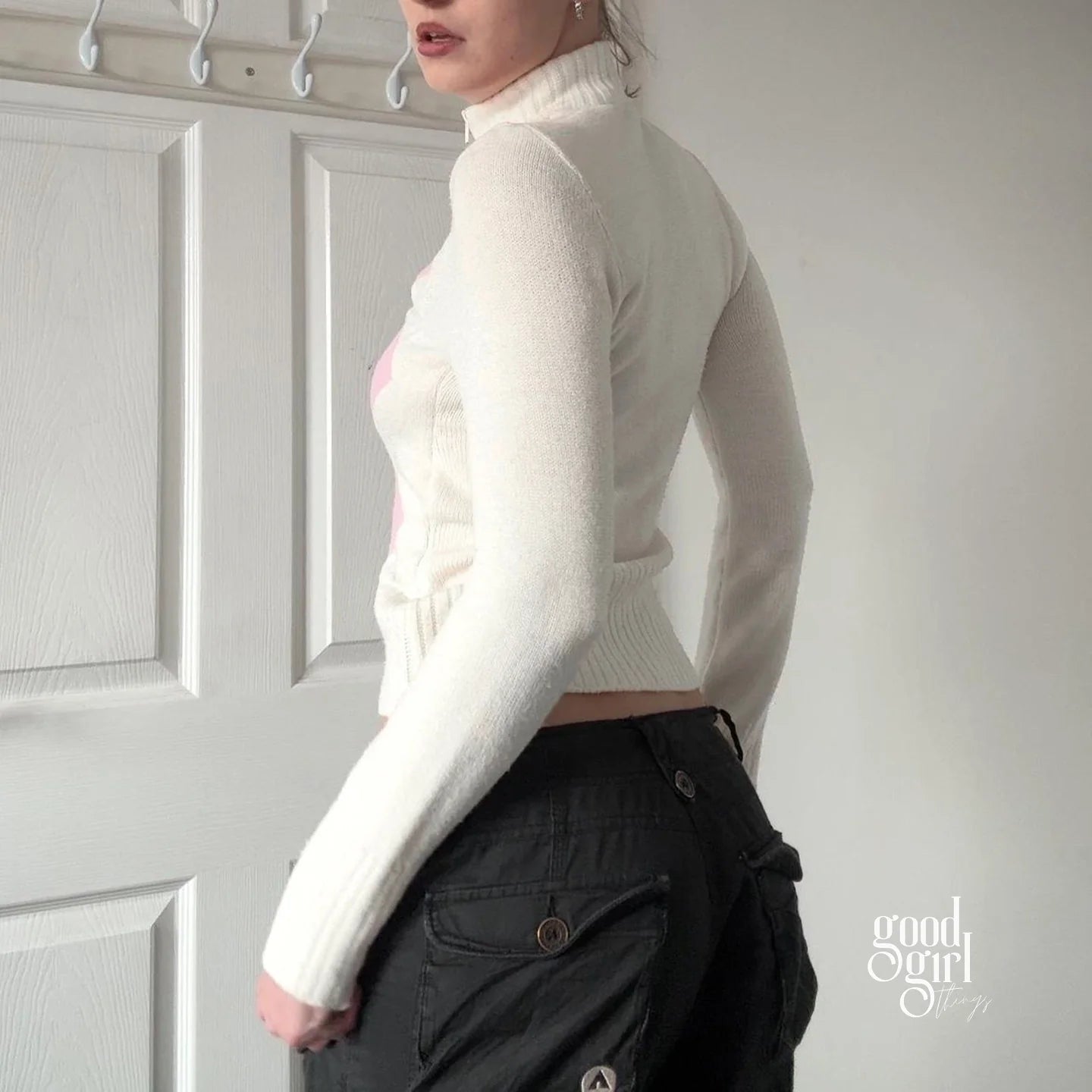 Safiyah Quilted Zip-Up Cardigan